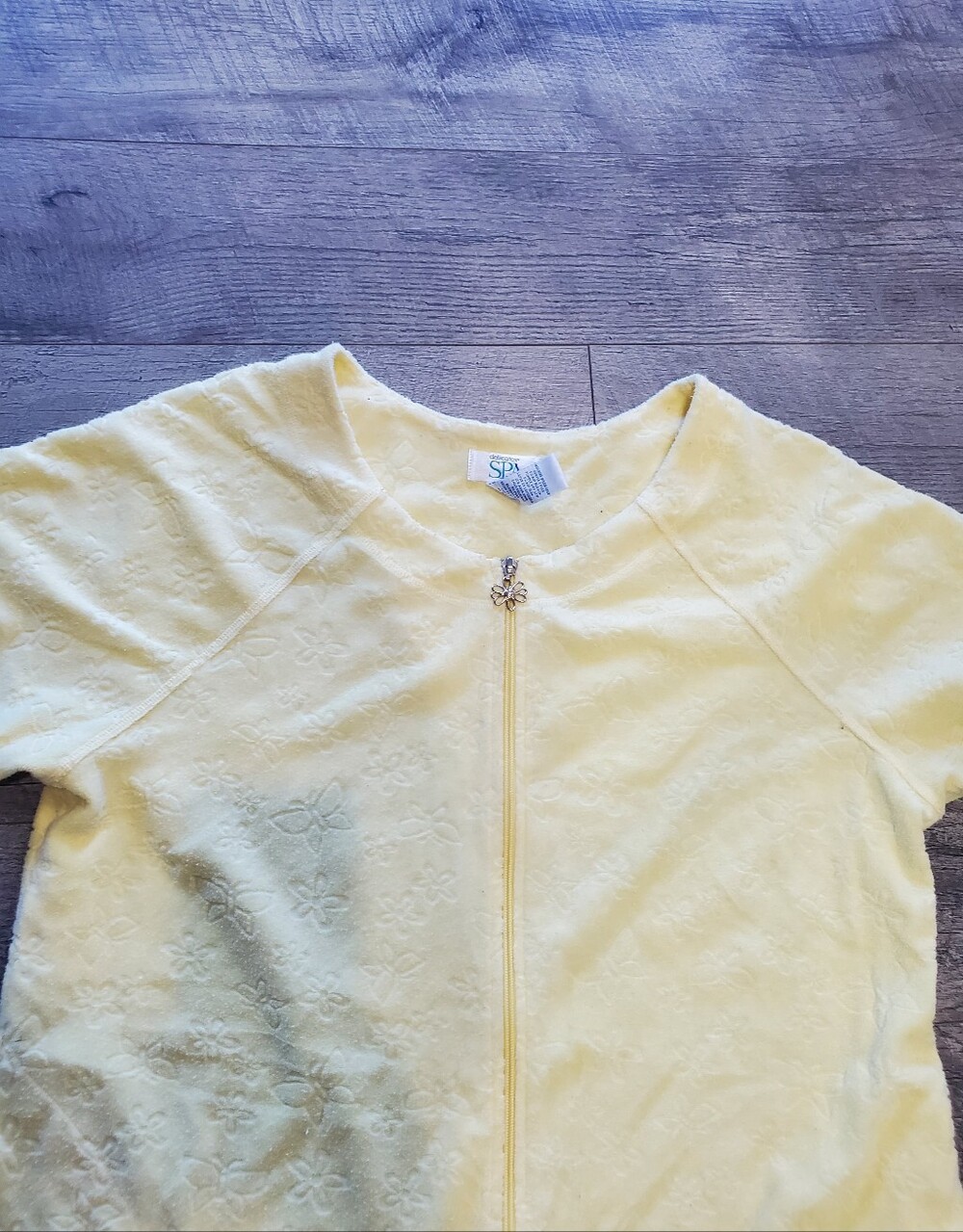 Yellow Delicates Spa Zip Up Robe - Picture 3 of 6